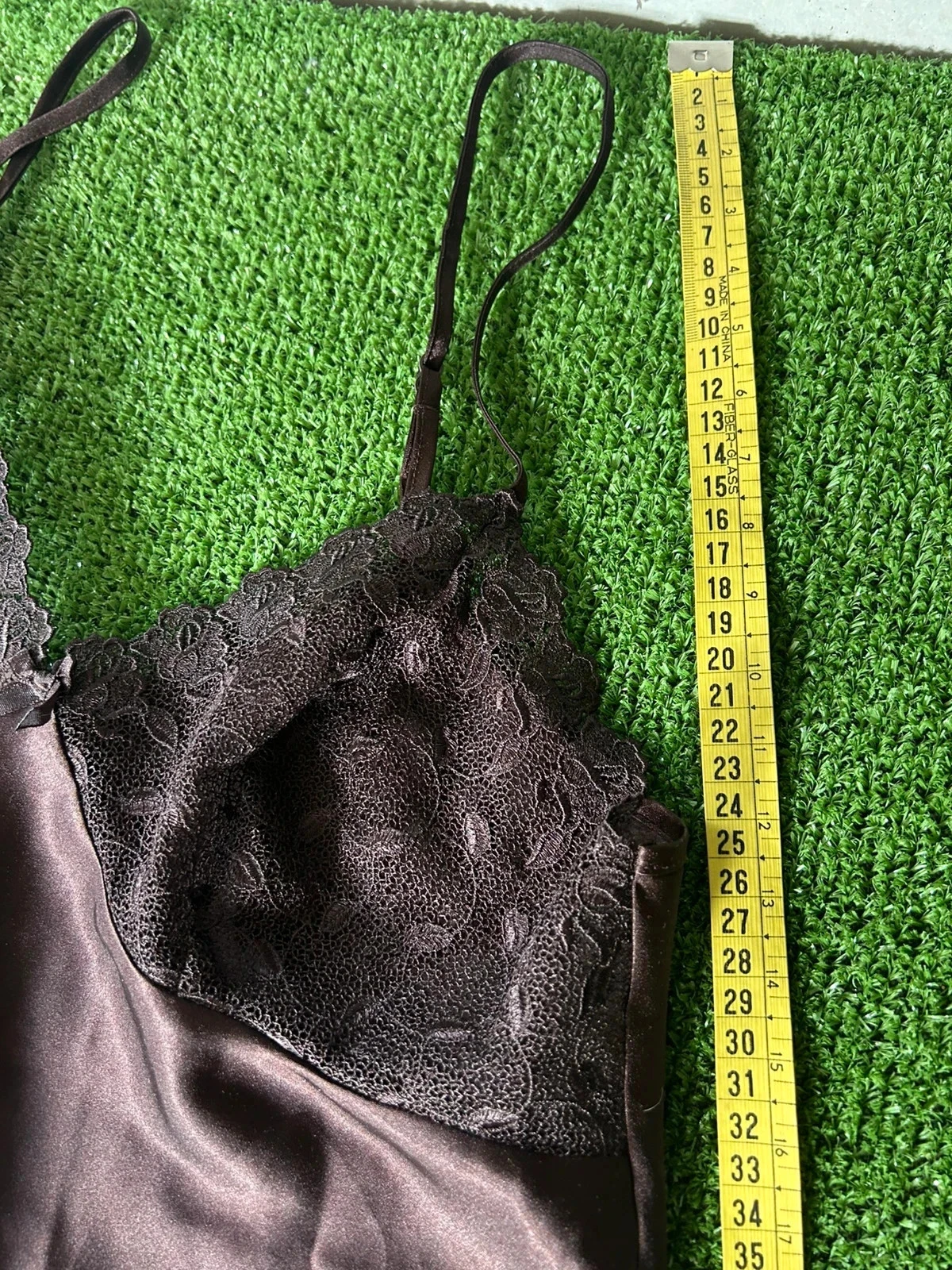 Brown lace chemise - Size 42 – photo 4